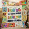I Can Do All Things Kindergarten Teacher Quilt Blanket  Quilt